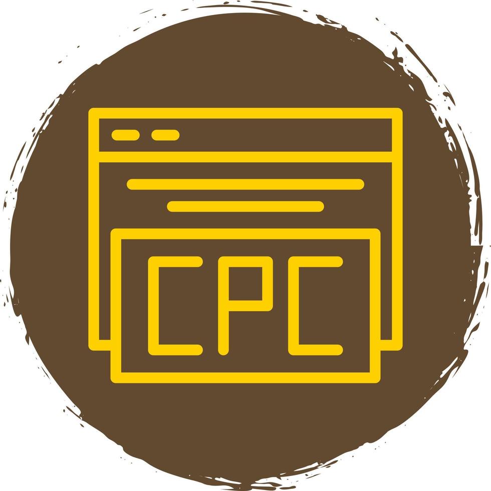 cpc vector icoon ontwerp