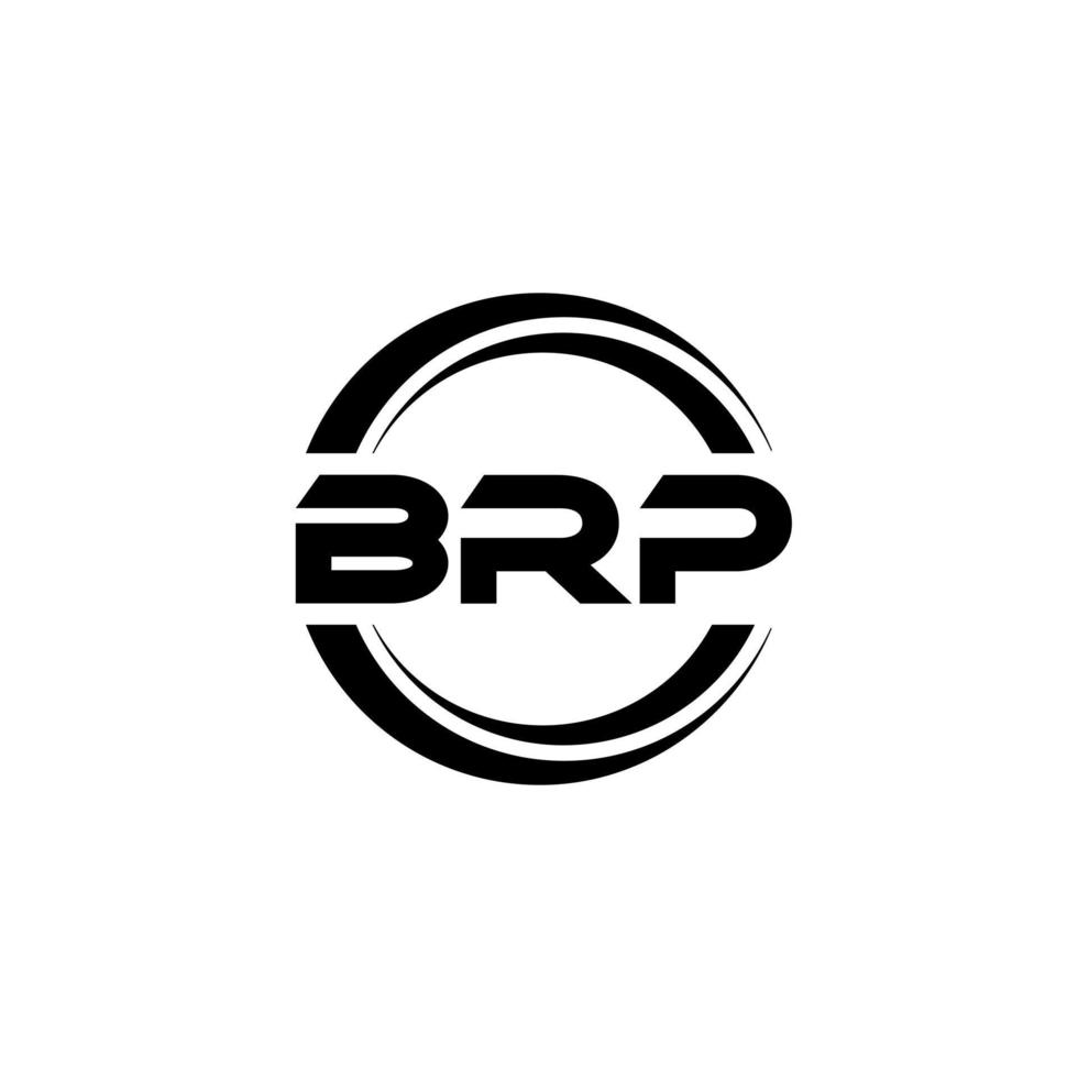 brp brief logo ontwerp in illustratie. vector logo, schoonschrift ontwerpen voor logo, poster, uitnodiging, enz.