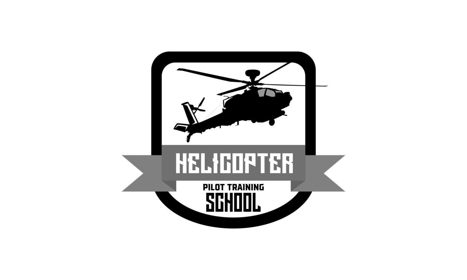 helikopter logo ontwerpen insigne vector sjabloon,