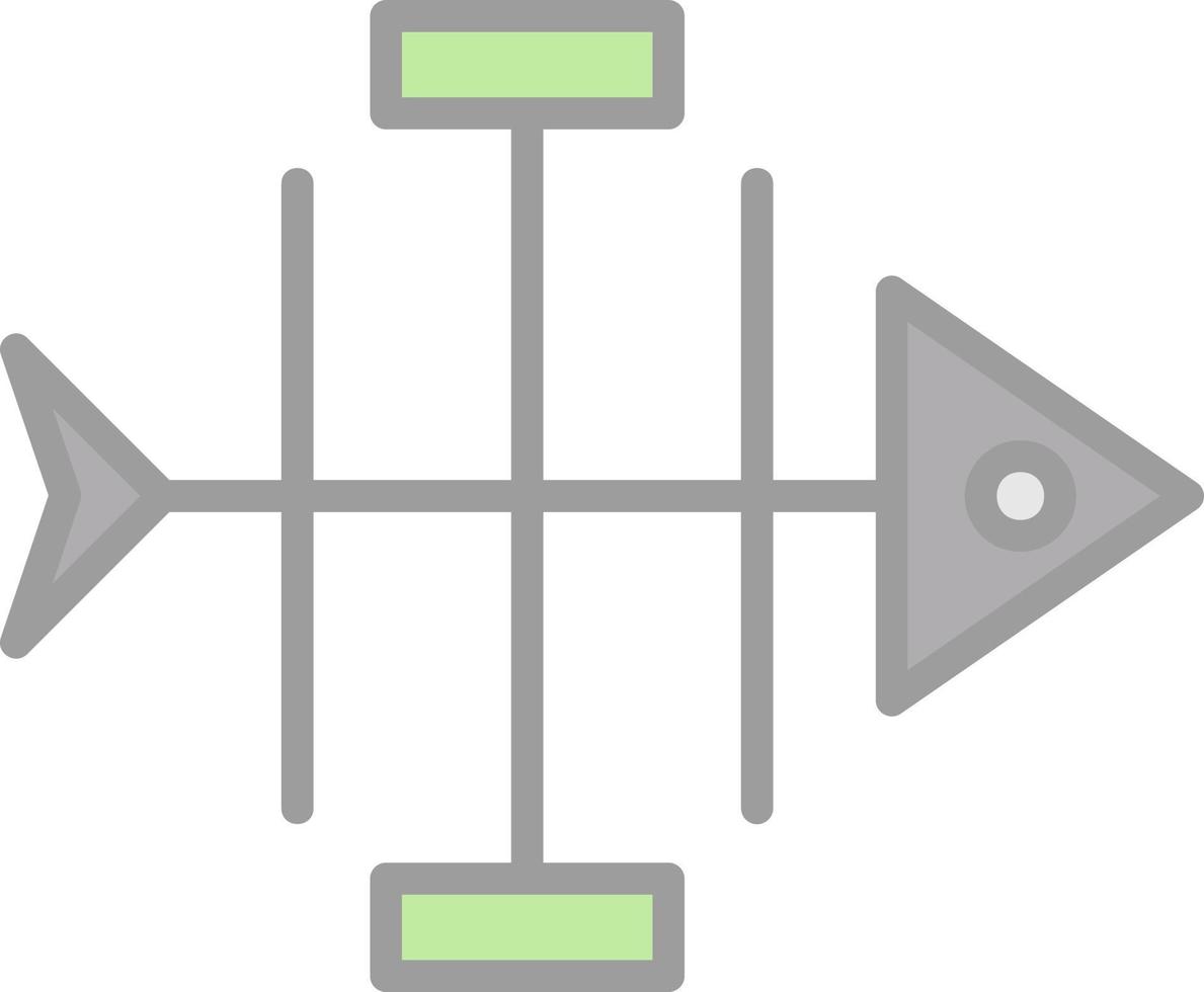 visgraat diagram vector icoon ontwerp