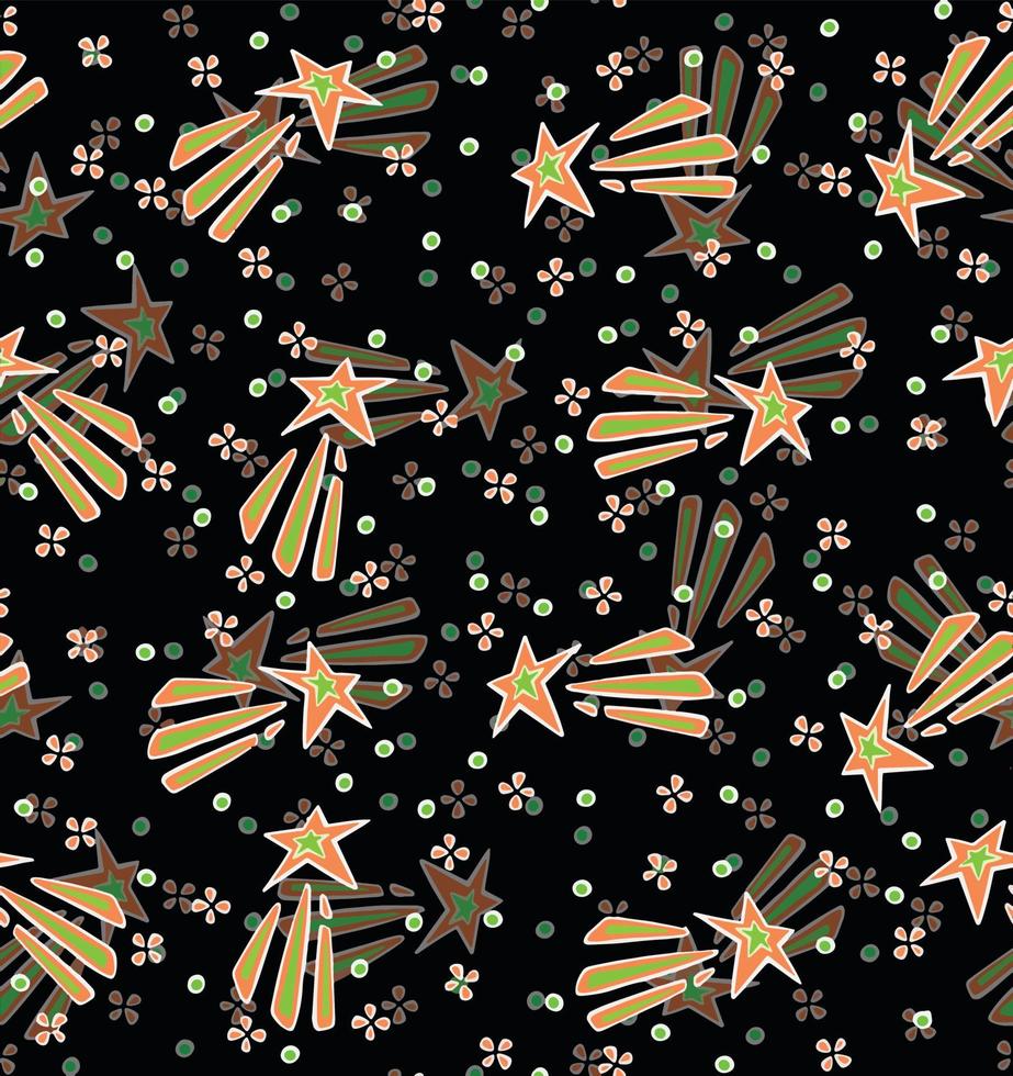 kleurrijk sterren naadloos patroon illustratie , wederzijds begrip en bijstand bedrijf. vector