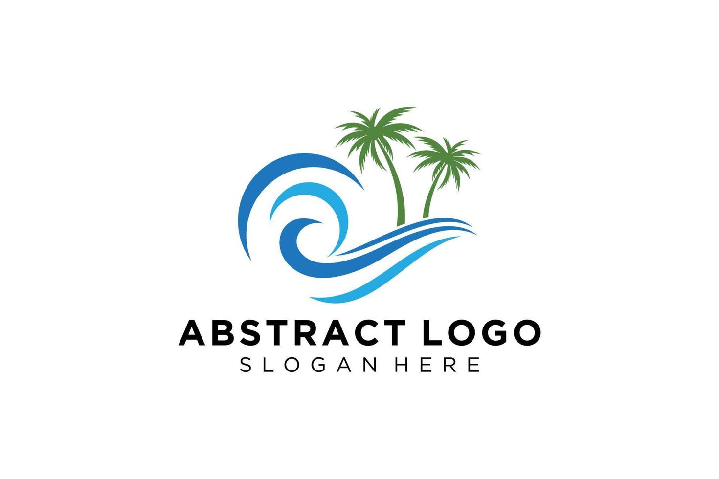 abstract water Golf plons logo symbool en icoon ontwerp. vector