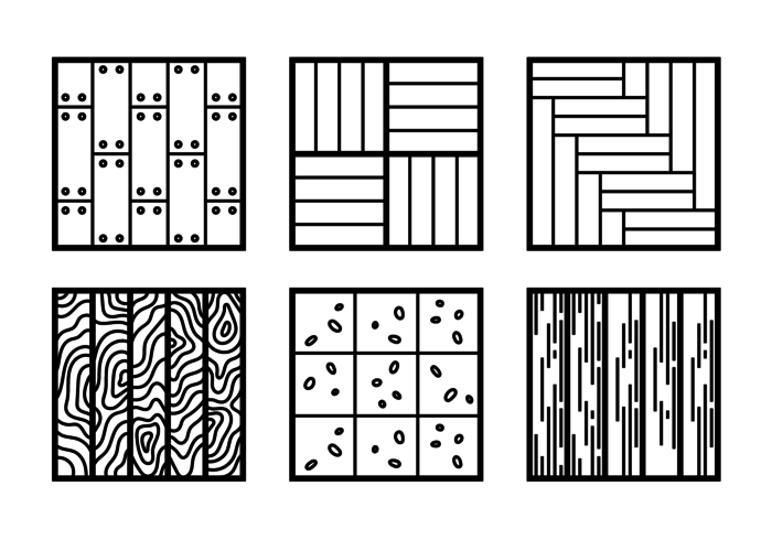 laminaat platte pictogrammen vector