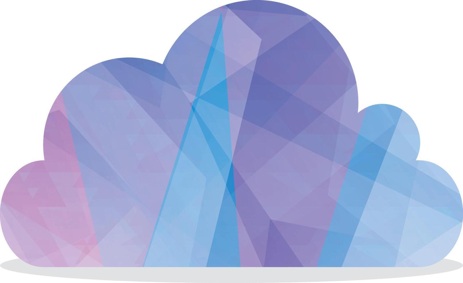 kleurrijk wolk icoon, wolk vector ontwerp