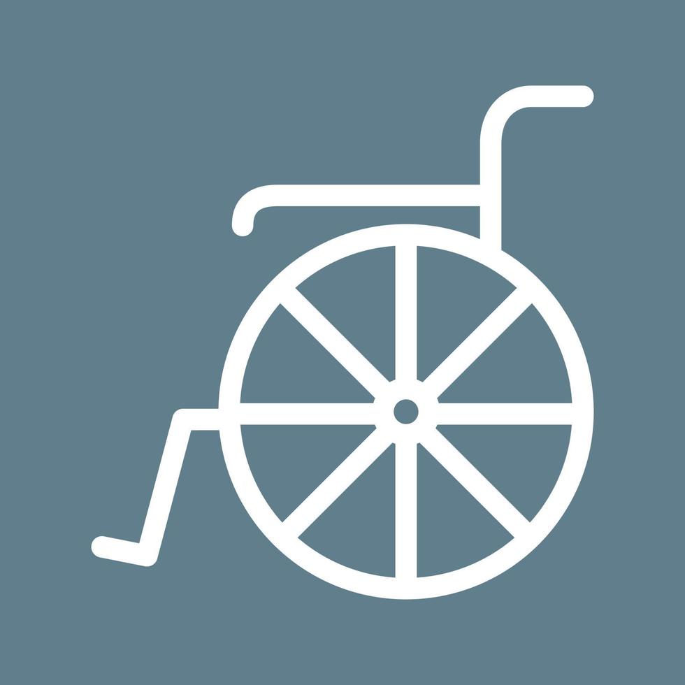 rolstoel lijn kleur achtergrond icoon vector