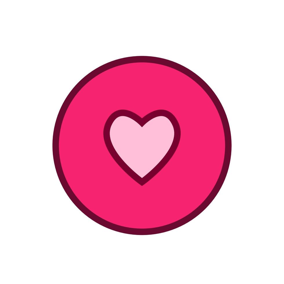 Valentijn thema icoon ontwerp. vector