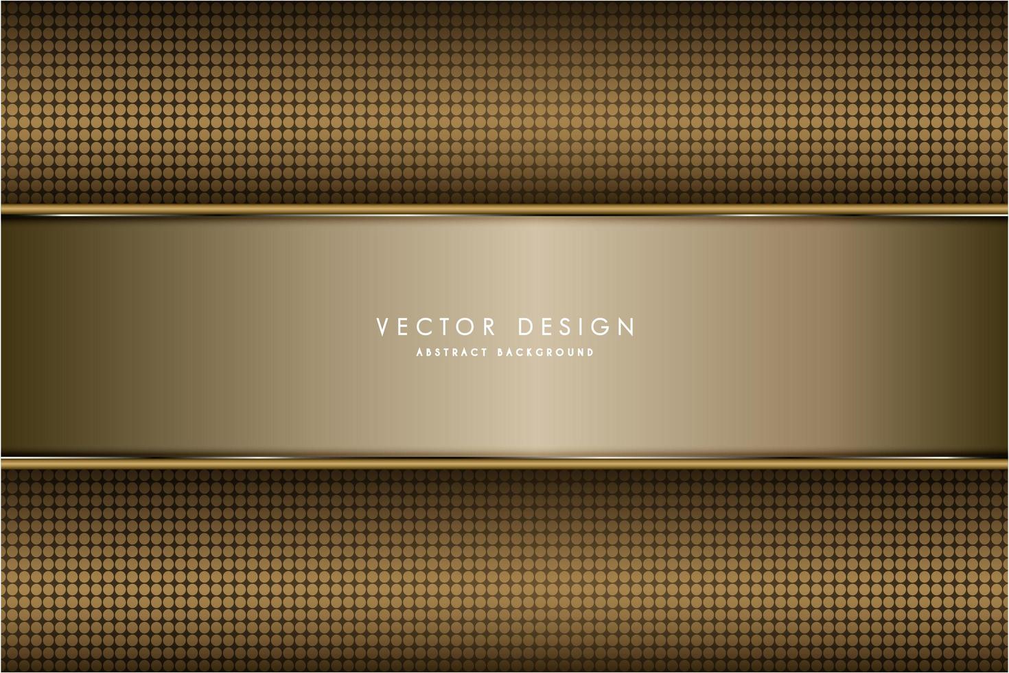 moderne gouden metalen achtergrond vector