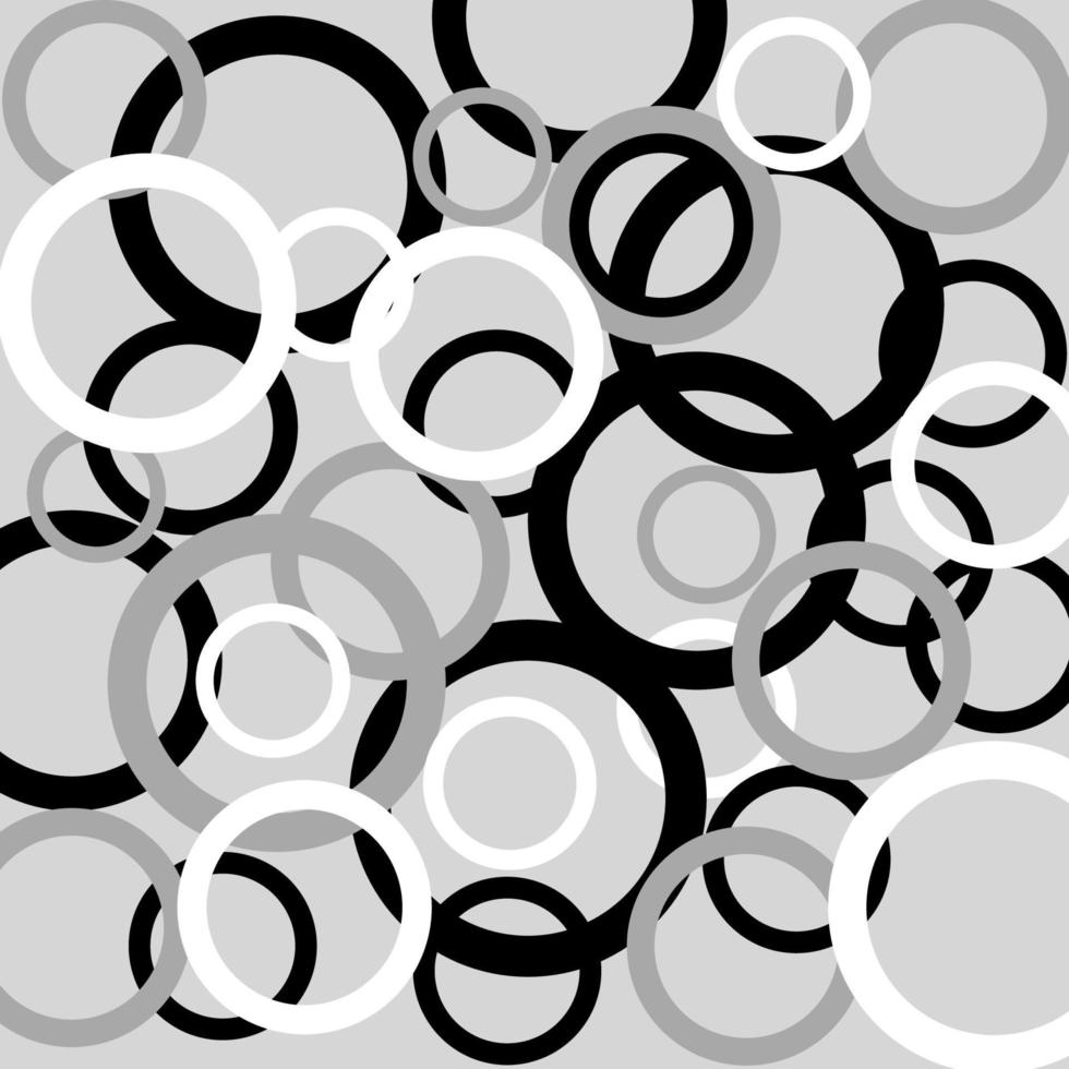 abstract achtergrond met cirkels in monochroom vrij ontwerp vector