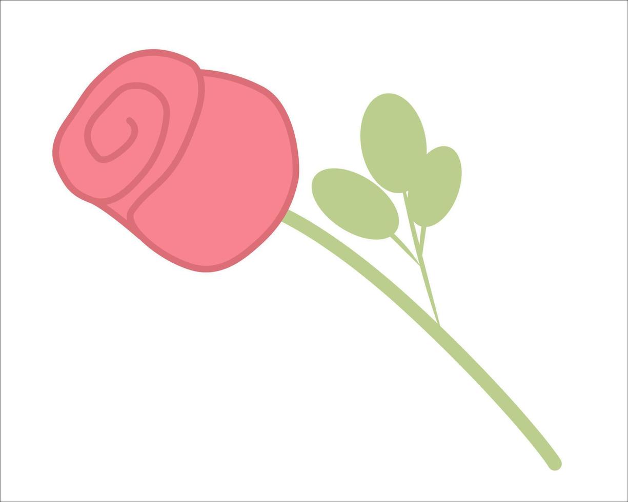roze roos wijnoogst vector