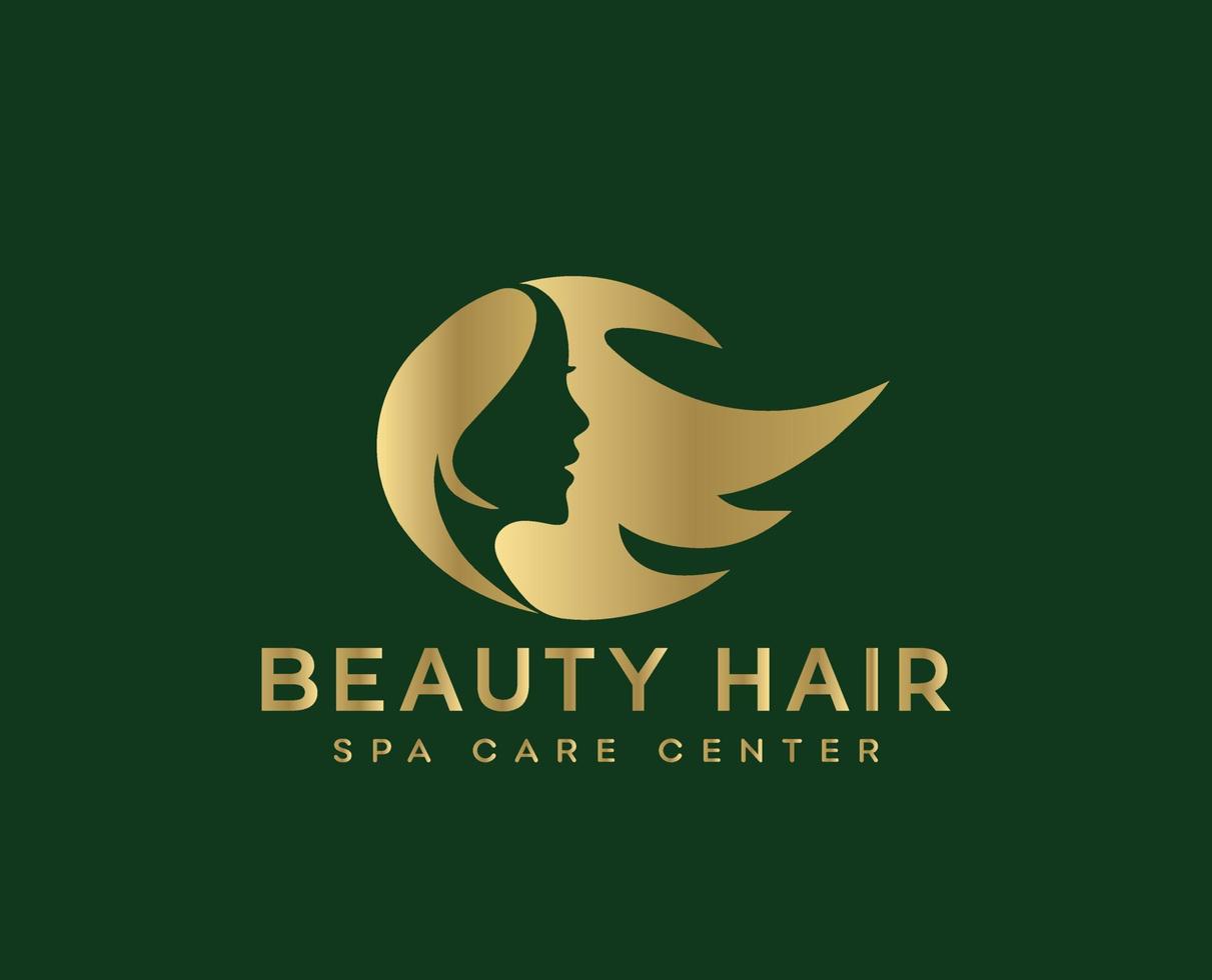 schoonheid haar- spa zorg centrum logo vector Sjablonen