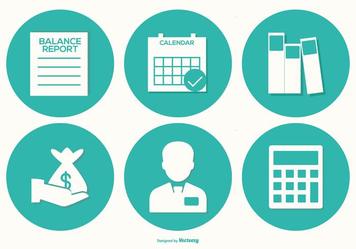 accounting vector icon collectie