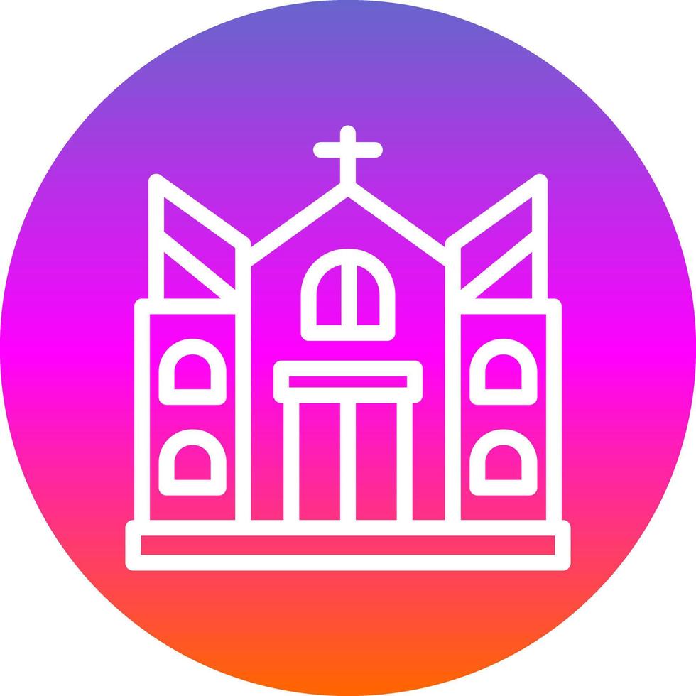 kerk vector icoon ontwerp