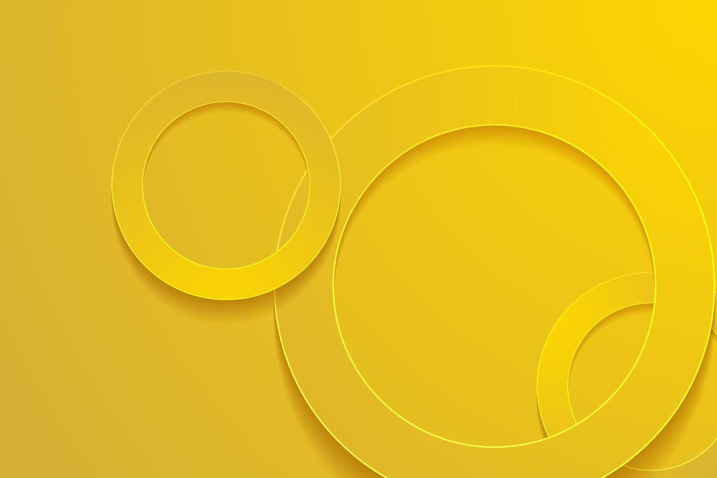 modern goud achtergronden. 3d cirkel papercut laag achtergrond. vector