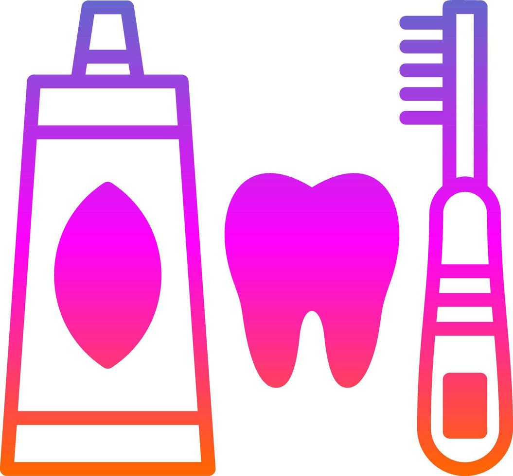 tandheelkundig hygiëne vector icoon ontwerp