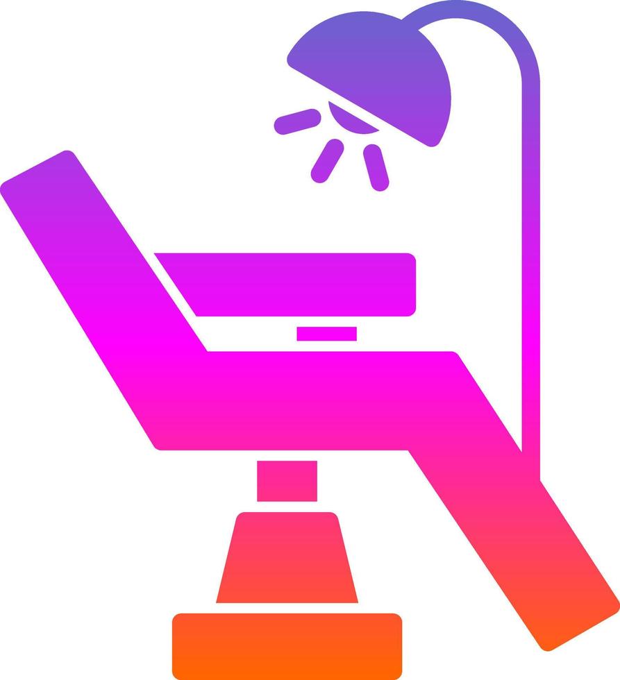 tandarts stoel vector icoon ontwerp