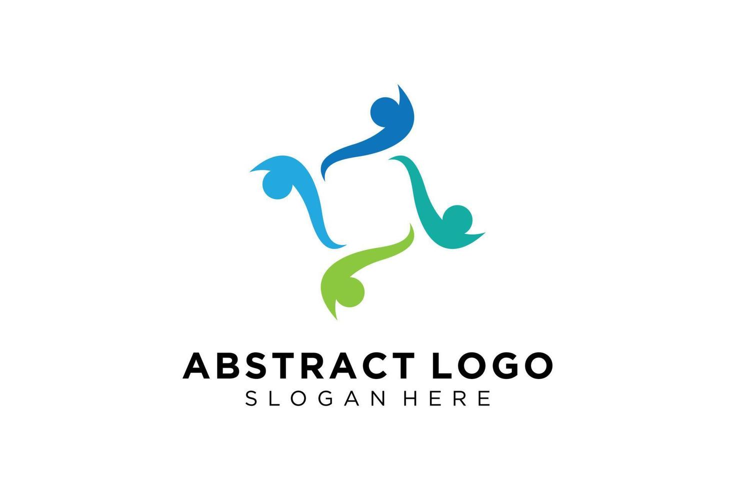 vector abstract mensen en familie logo verzameling, mensen pictogrammen, Gezondheid logo sjabloon, zorg symbool.