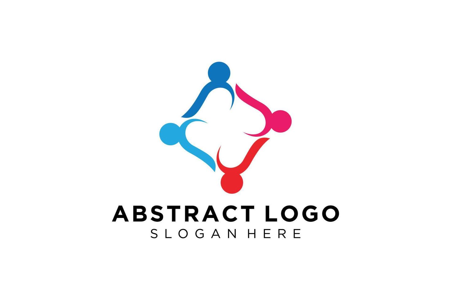 vector abstract mensen en familie logo verzameling, mensen pictogrammen, Gezondheid logo sjabloon, zorg symbool.