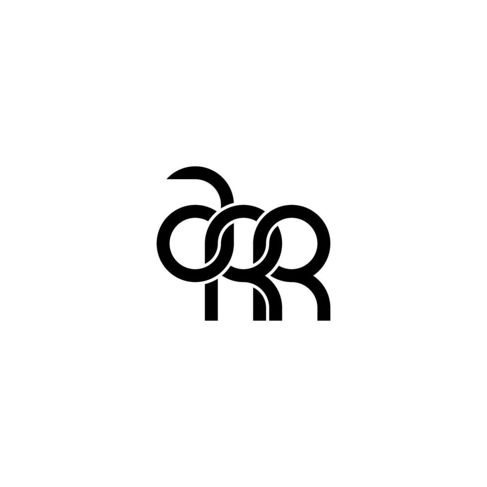 brieven arr logo gemakkelijk modern schoon vector