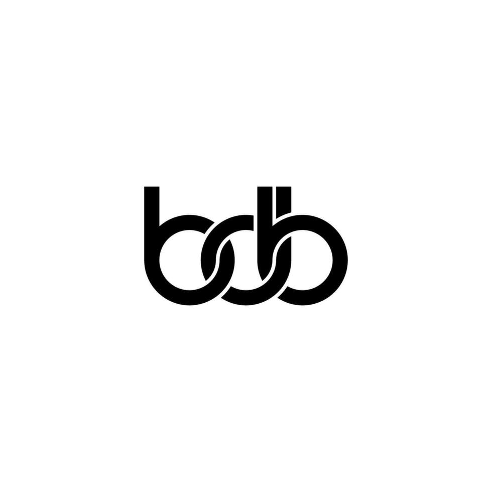 brieven bdb logo gemakkelijk modern schoon vector