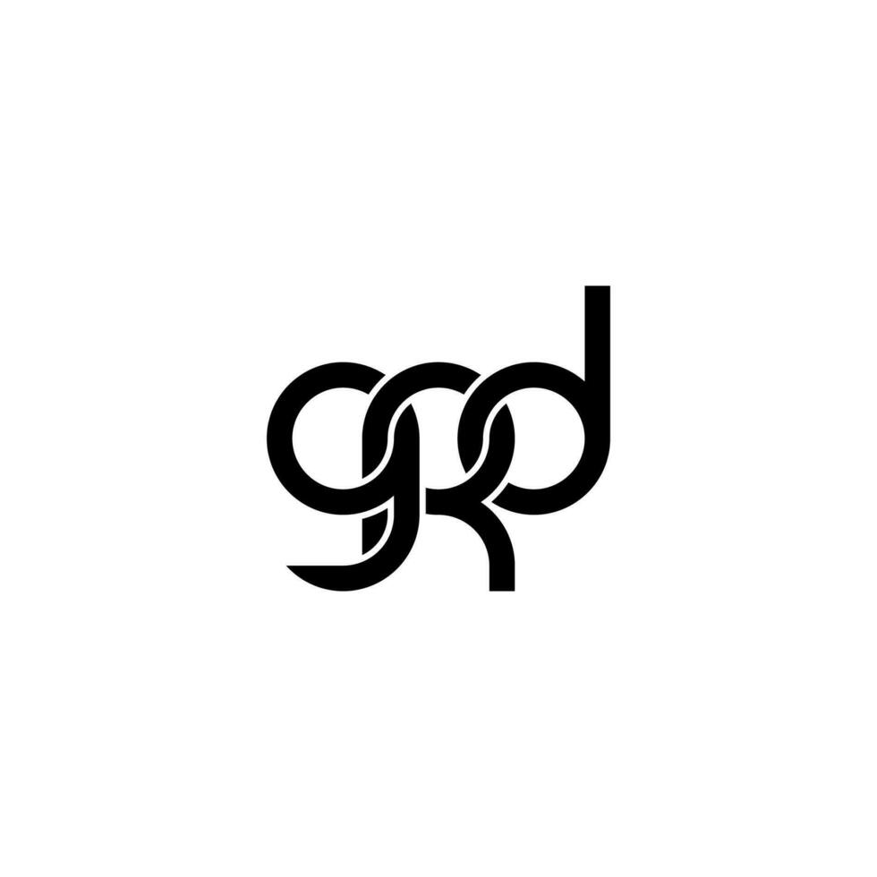 brieven grd logo gemakkelijk modern schoon vector