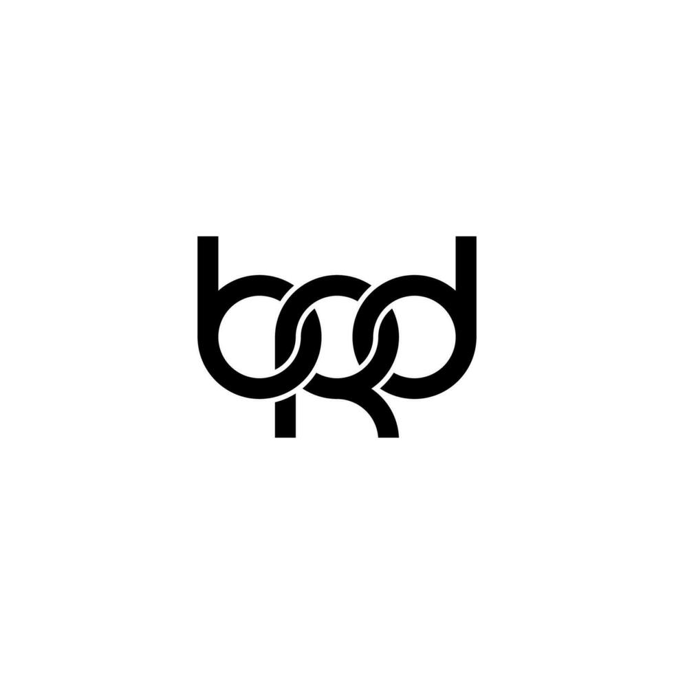brieven brd logo gemakkelijk modern schoon vector