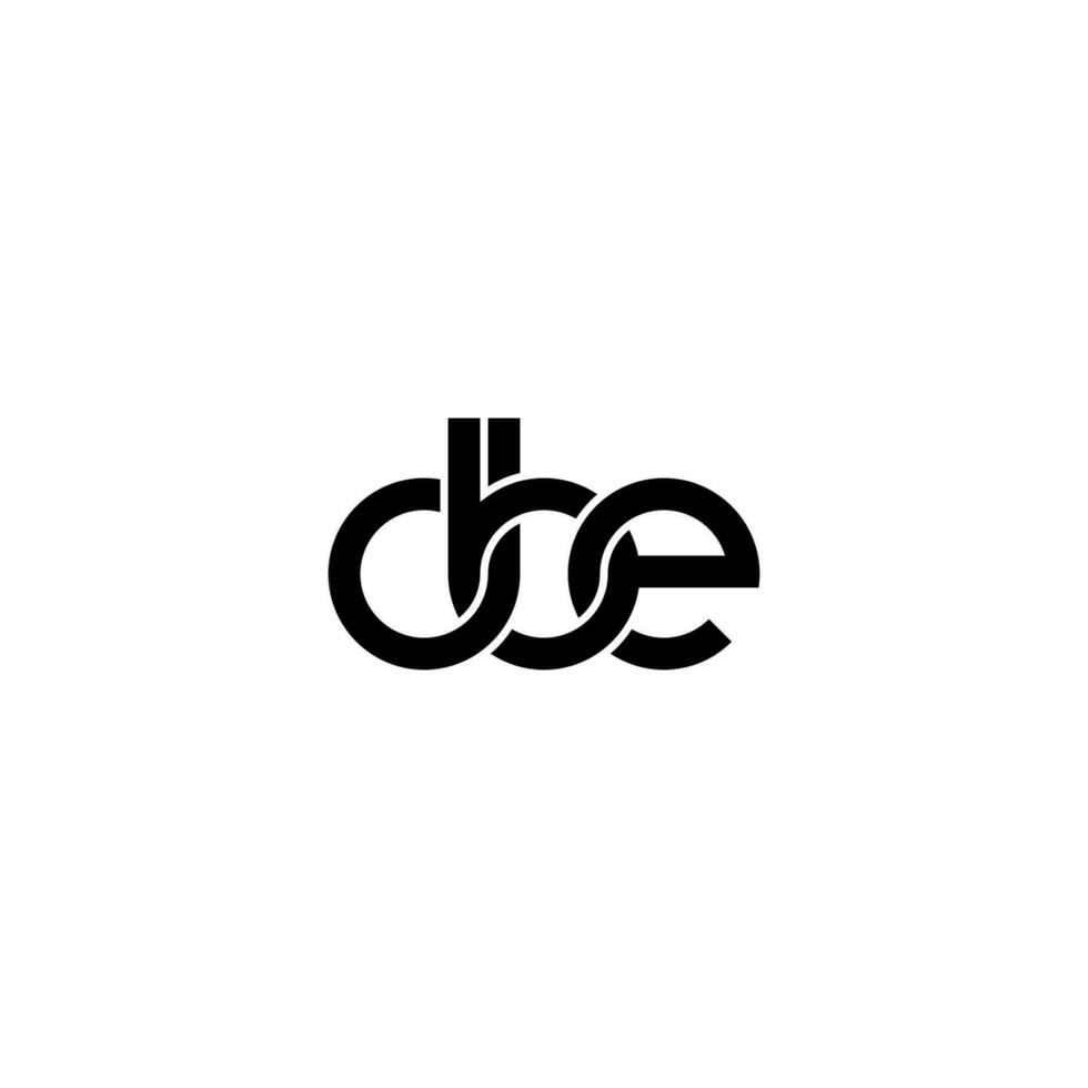 brieven dbe logo gemakkelijk modern schoon vector