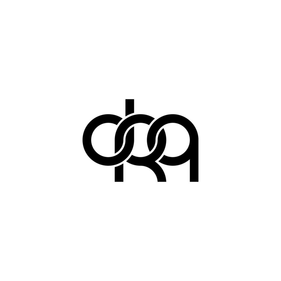 brieven drq logo gemakkelijk modern schoon vector