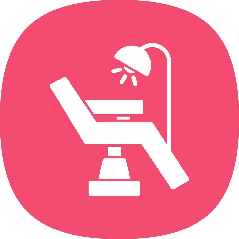 tandarts stoel vector icoon ontwerp