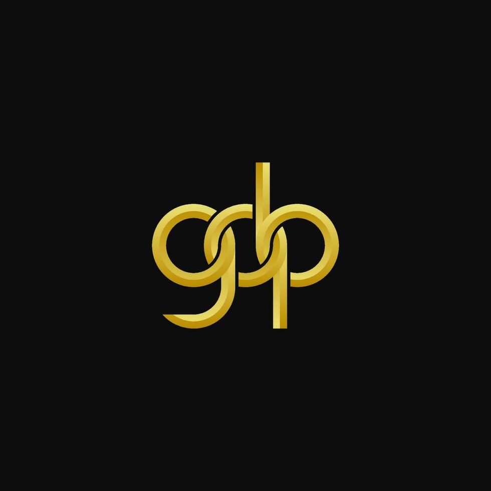 brieven gqb logo gemakkelijk modern schoon vector