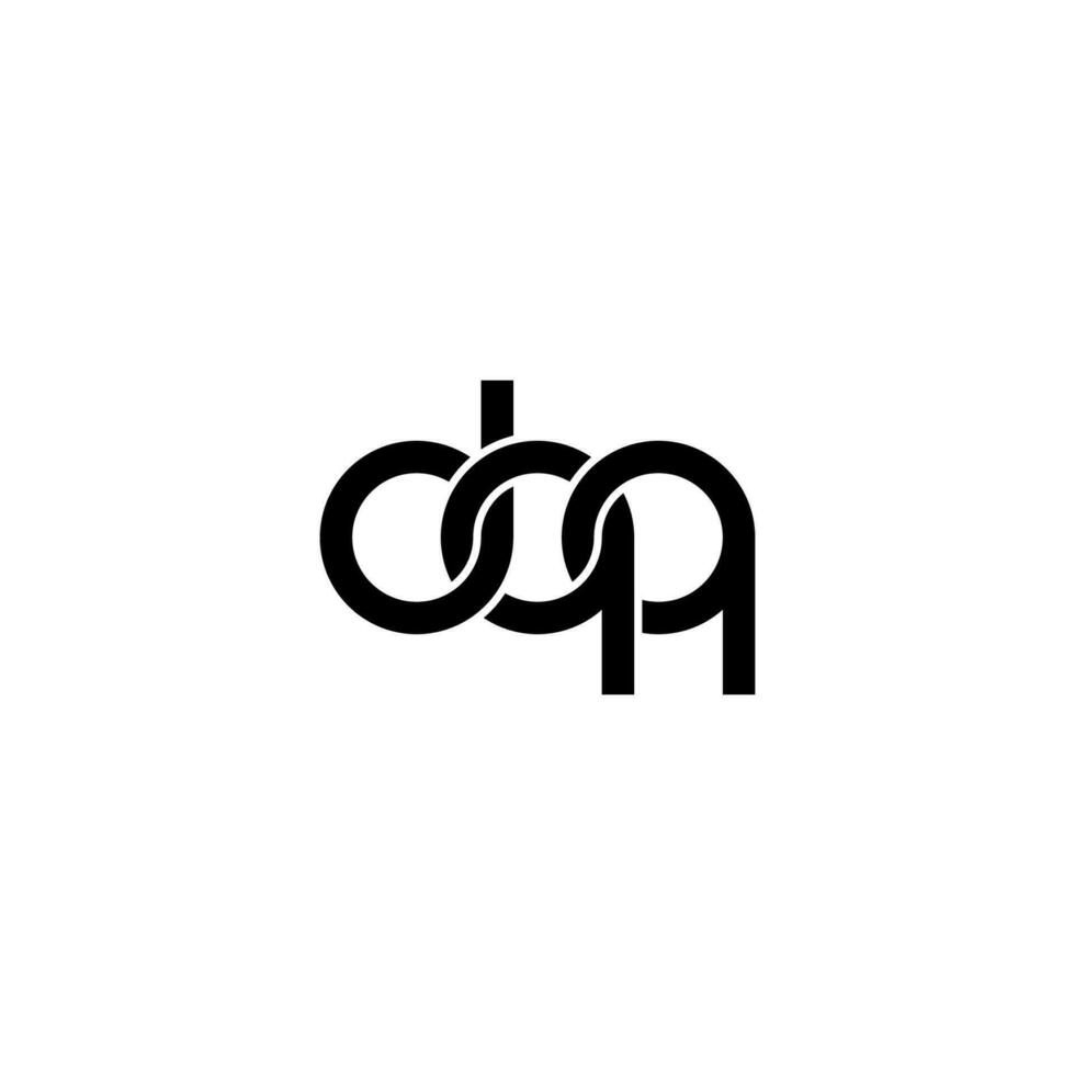 brieven dqq logo gemakkelijk modern schoon vector