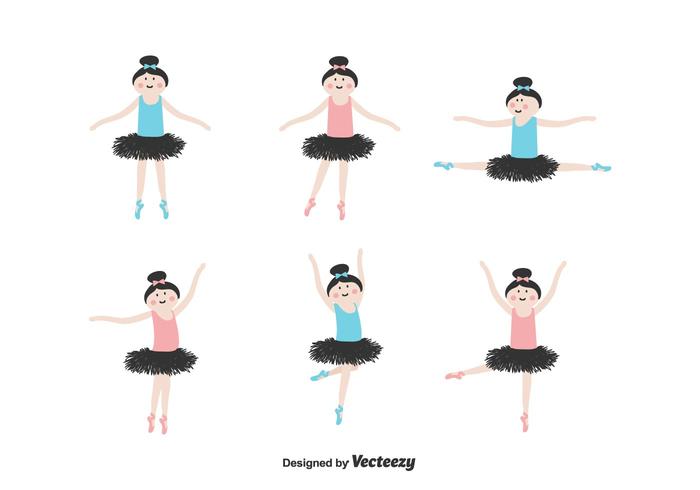 ballerina vector set