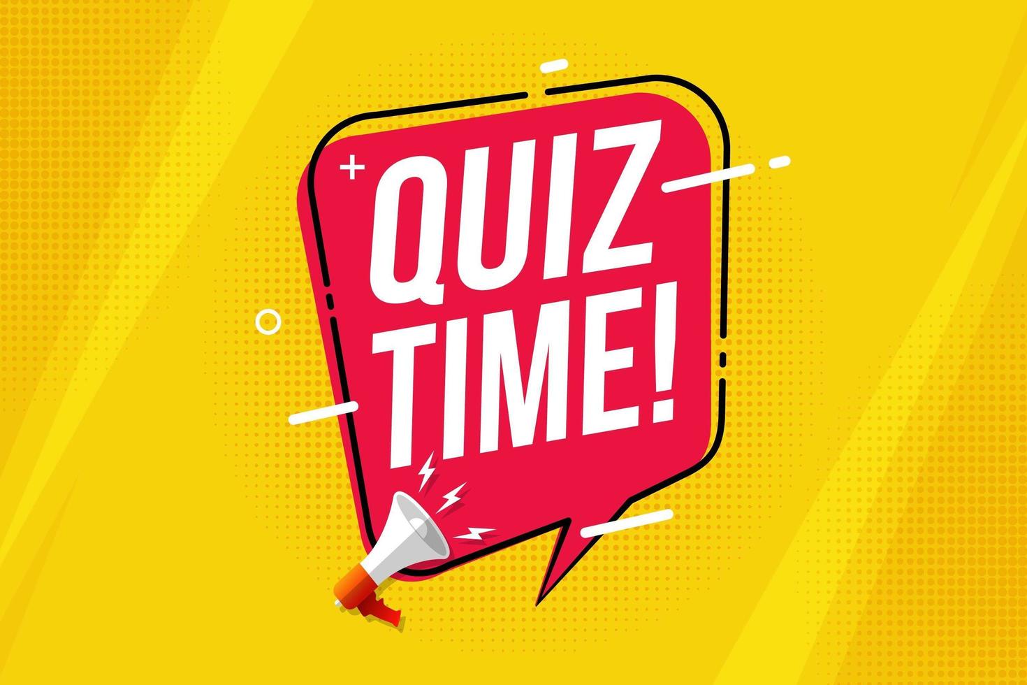 quiz tijd banner vector