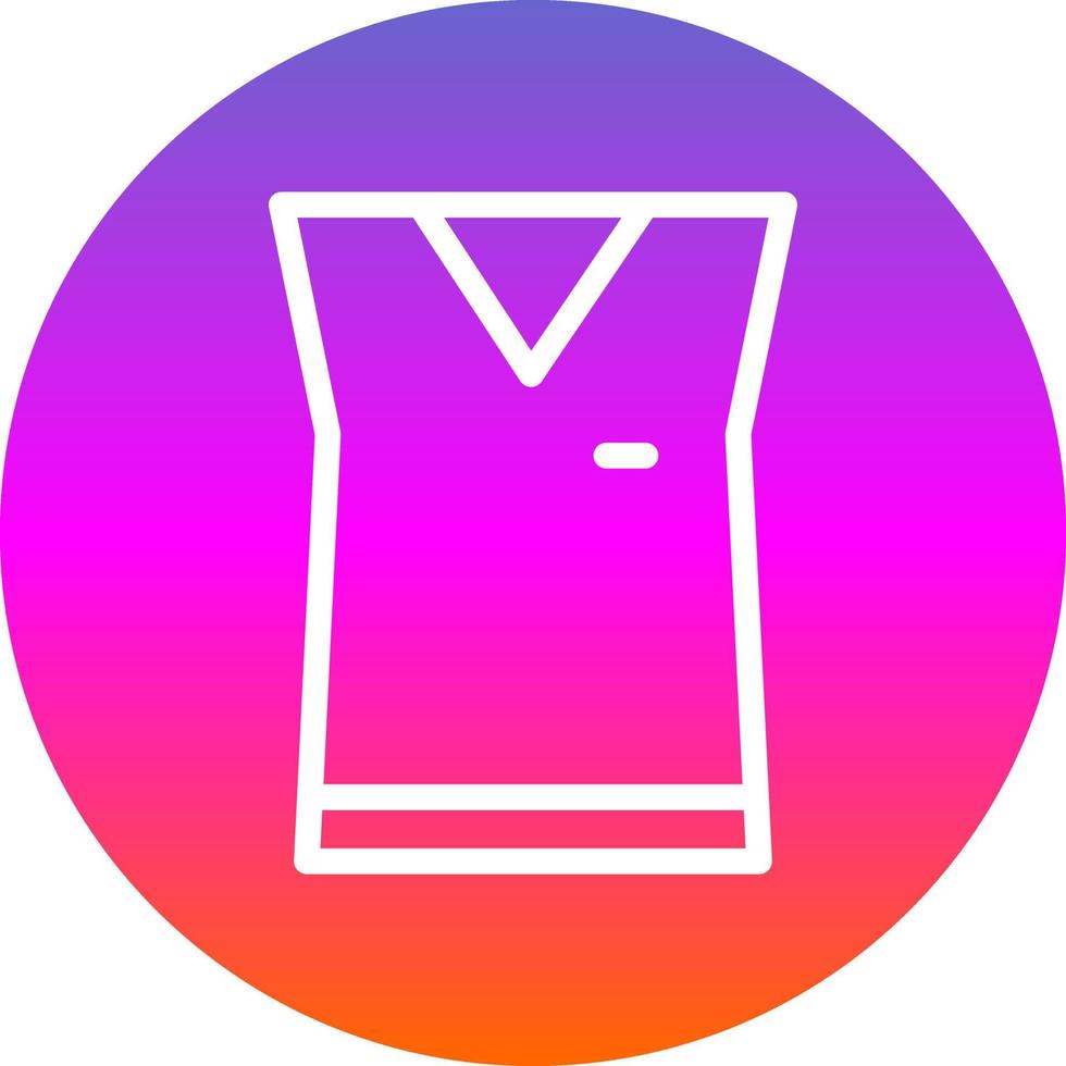 mouwloos overhemd vector icoon ontwerp