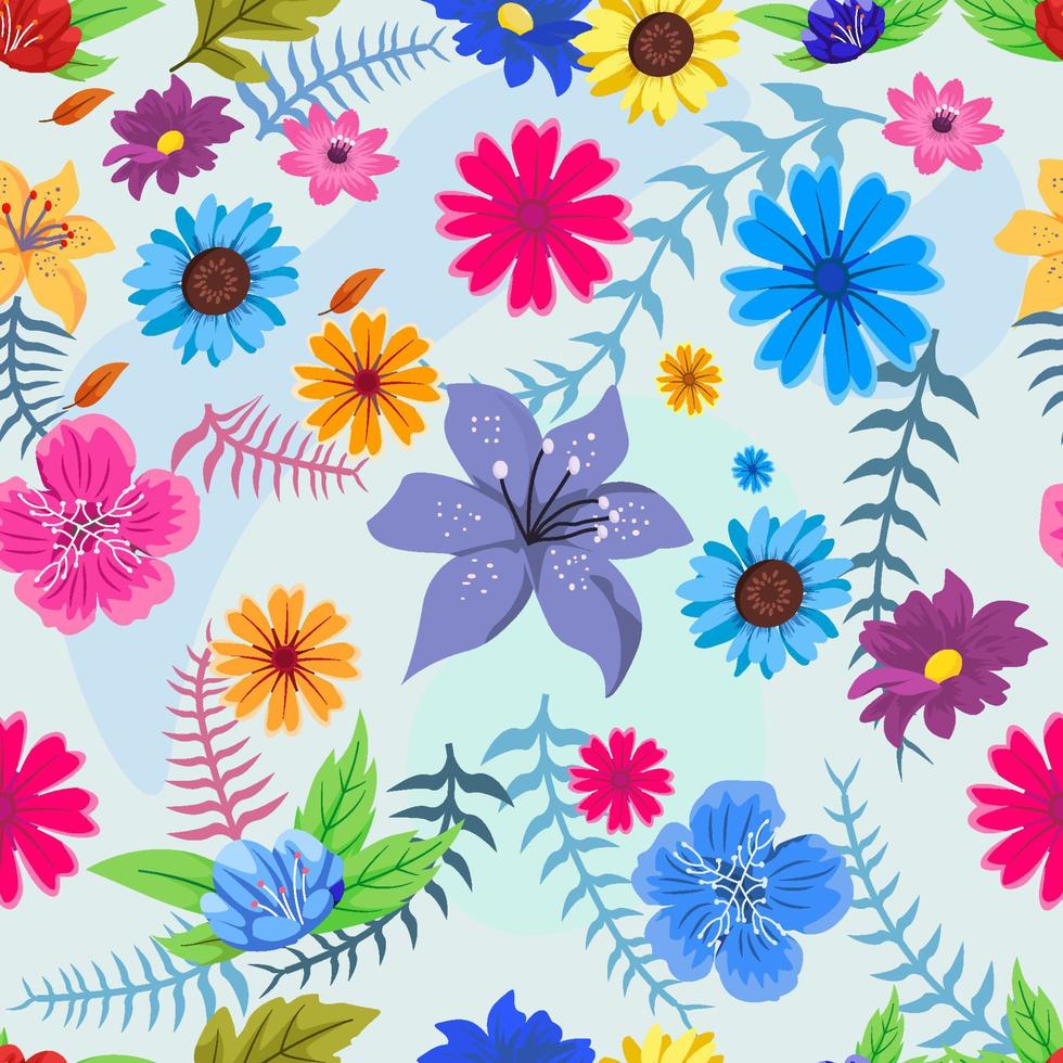 lente bloemen naadloos patroon vector