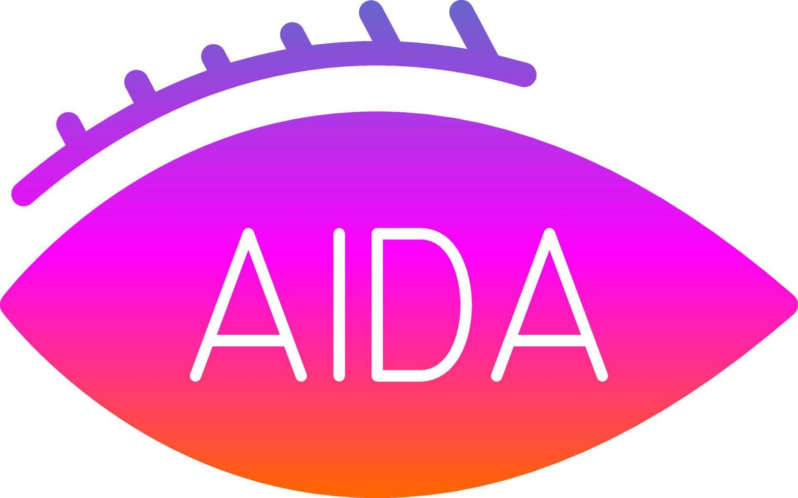 aida vector icoon ontwerp