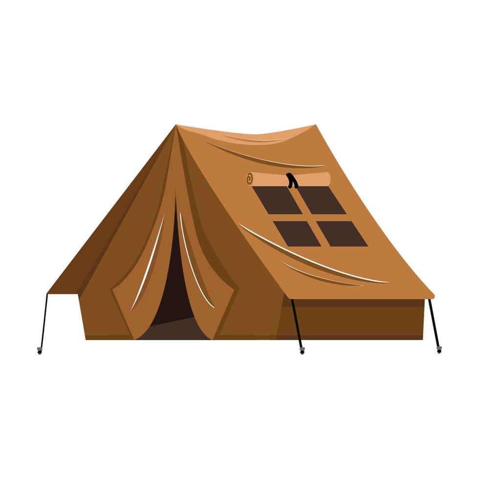 camping reizen tent vlak icoon vector