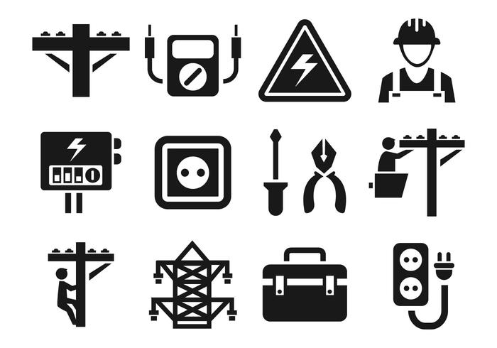 Gratis Lineman Pictogrammen Vector