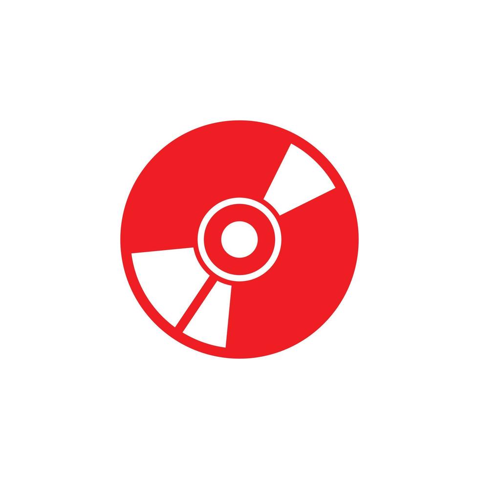 eps10 rood vector CD abstract kunst solide icoon of logo geïsoleerd Aan wit achtergrond. DVD symbool in een gemakkelijk vlak modieus modern stijl voor uw website ontwerp, en mobiel toepassing