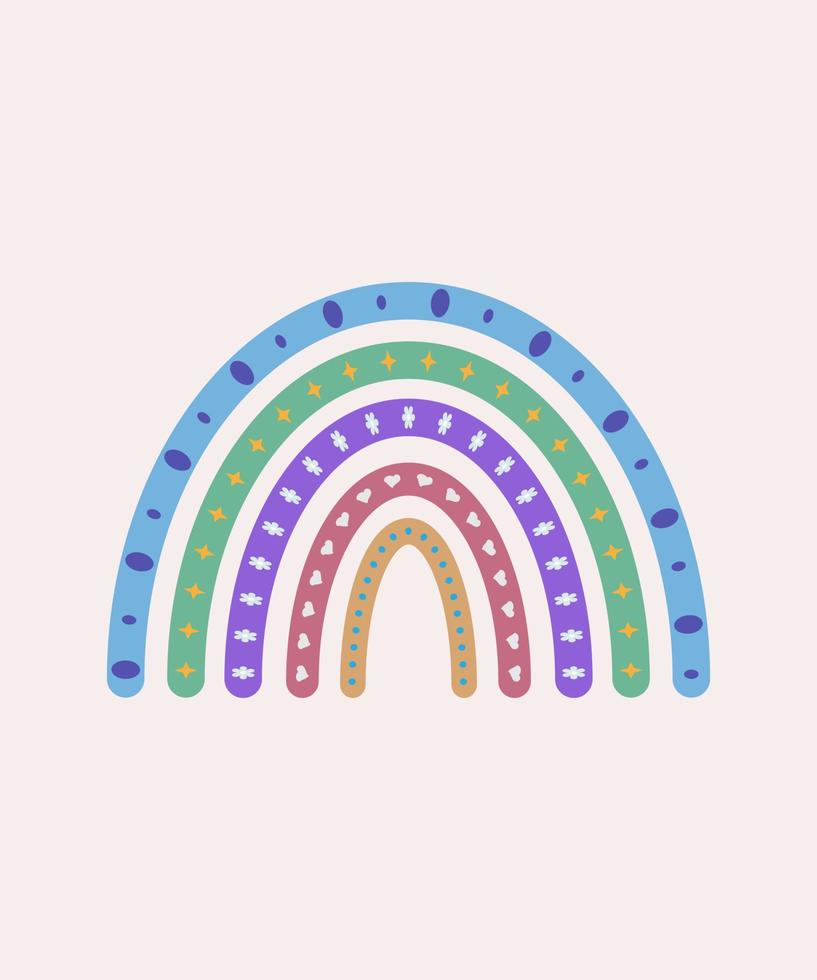 modieus regenbogen vector illustraties