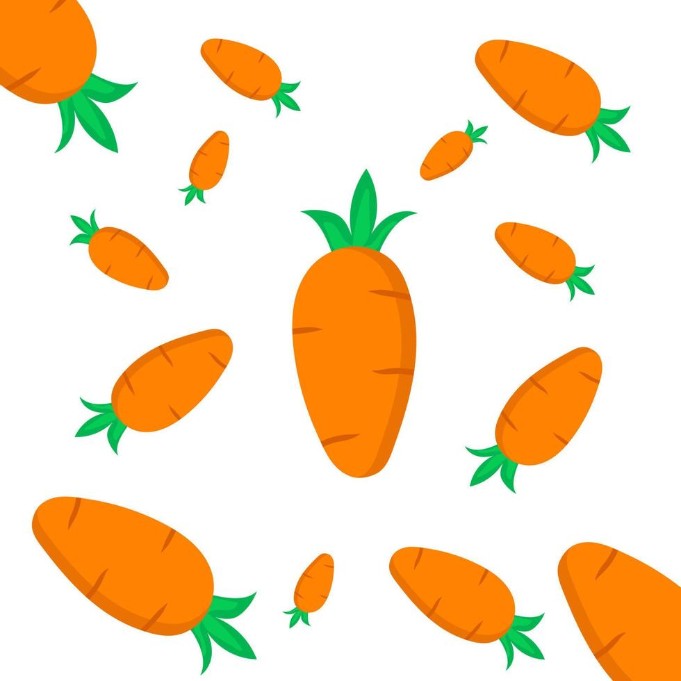 wortel patroon, vector illustratie van wortel