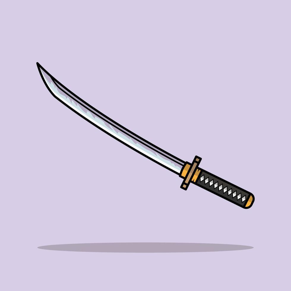 vervloekt katana de illustratie vector