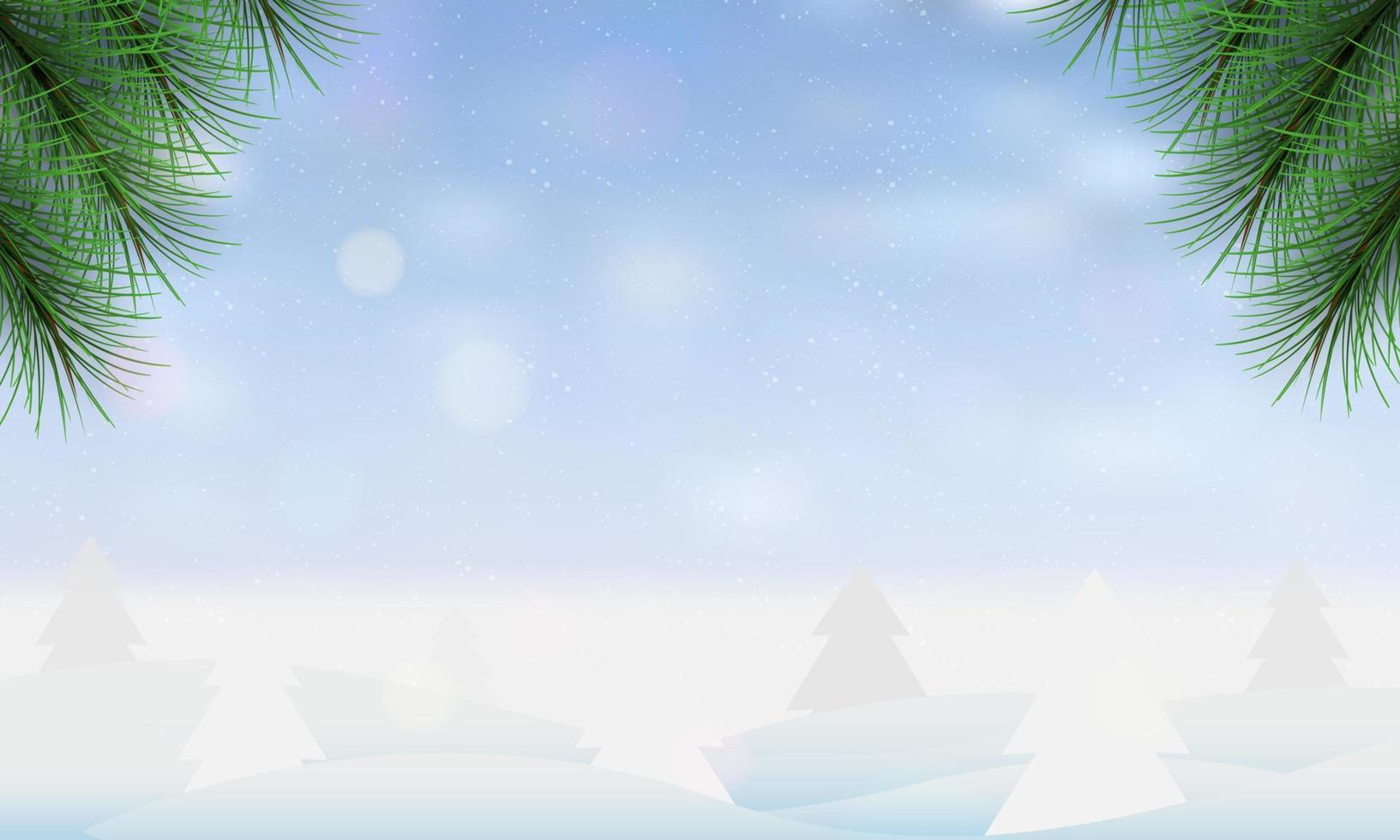 vrolijk Kerstmis en gelukkig nieuw jaar Aan winter achtergrond. vrolijk Kerstmis met Spar takken en boom kerstmis. winter vakantie Kerstmis en nieuw jaar achtergrond. vector illustratie