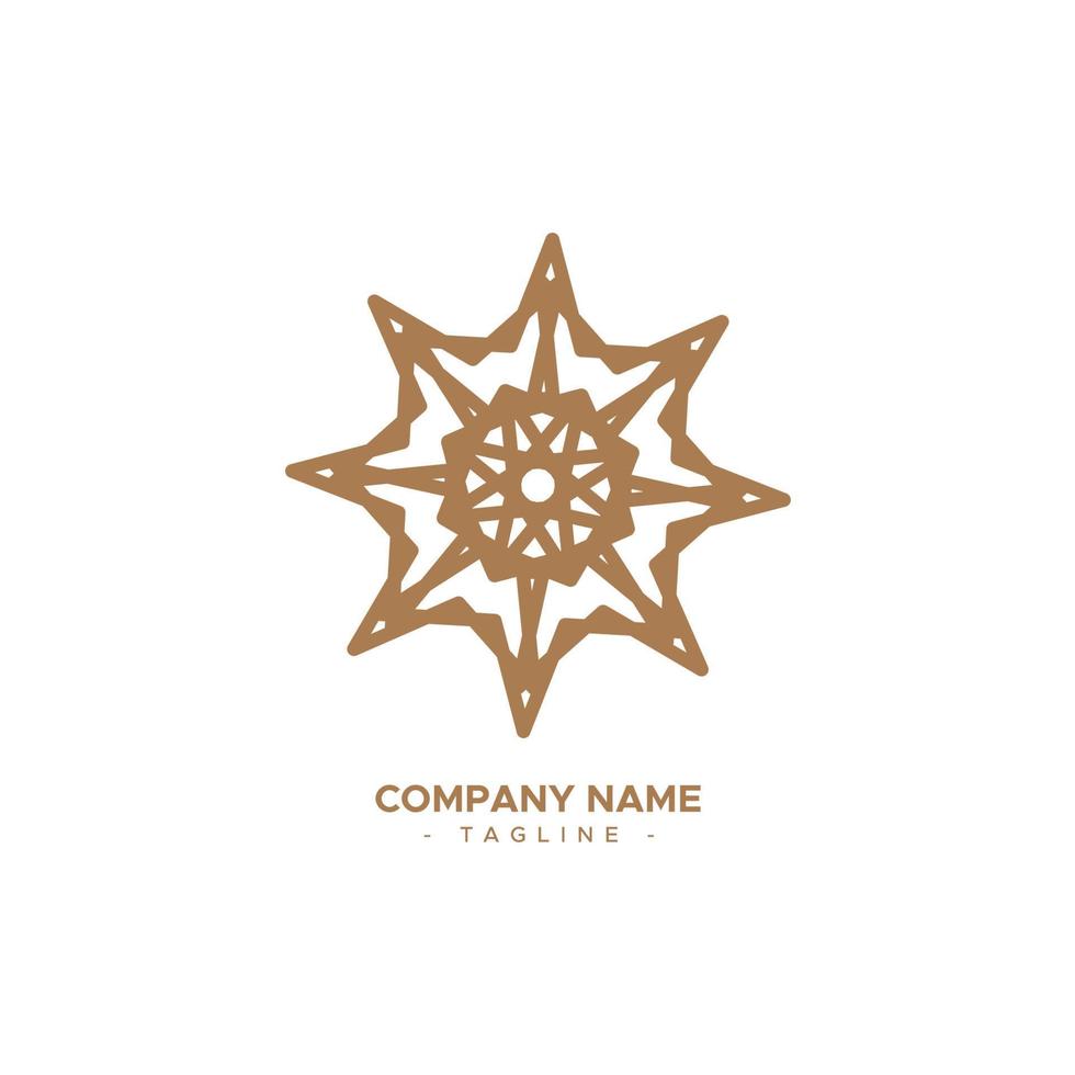 Islamitisch ornament symbool logo, met herhaling concept vector