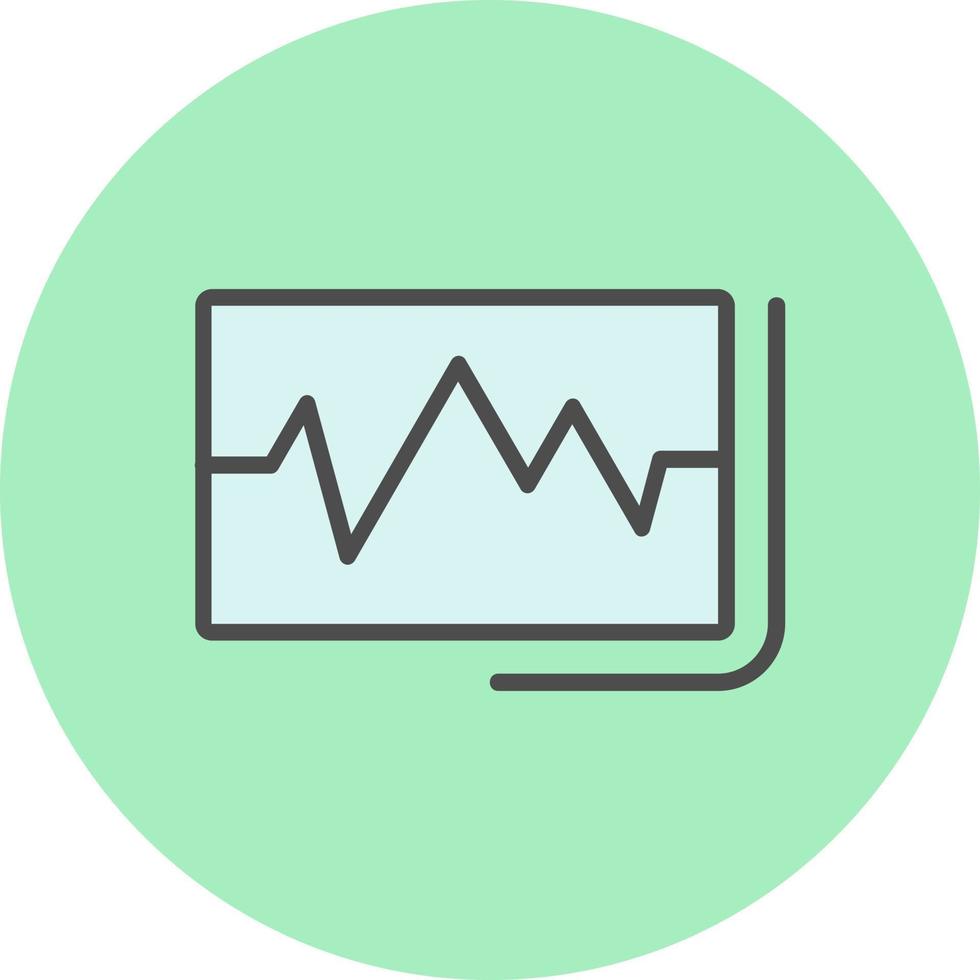 ecg lezing vector icoon ontwerp