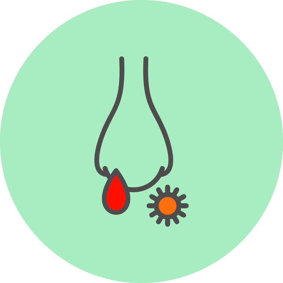neus- bloeden vector icoon ontwerp