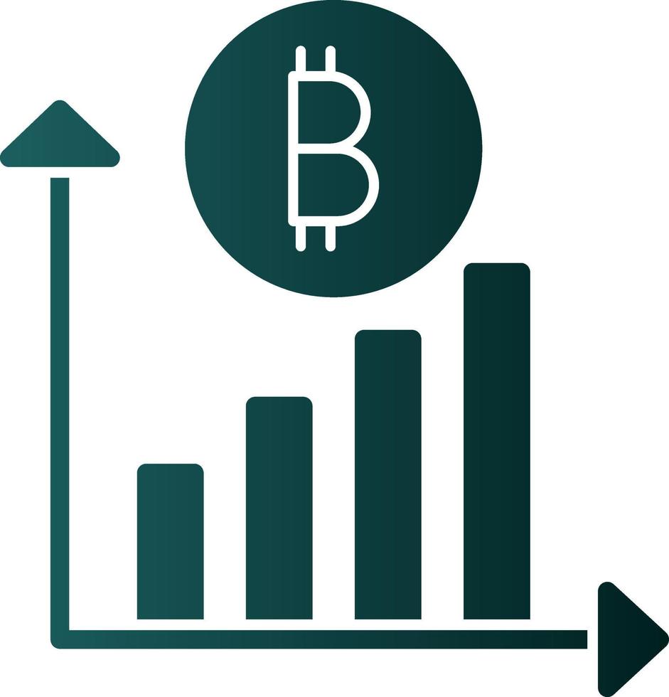 cryptogeld investering vector icoon ontwerp