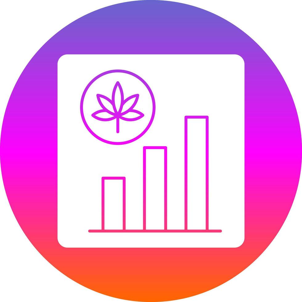 marihuana aandelen vector icoon ontwerp