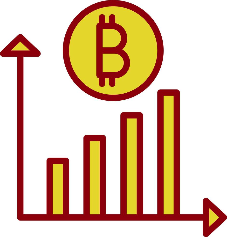 cryptogeld investering vector icoon ontwerp