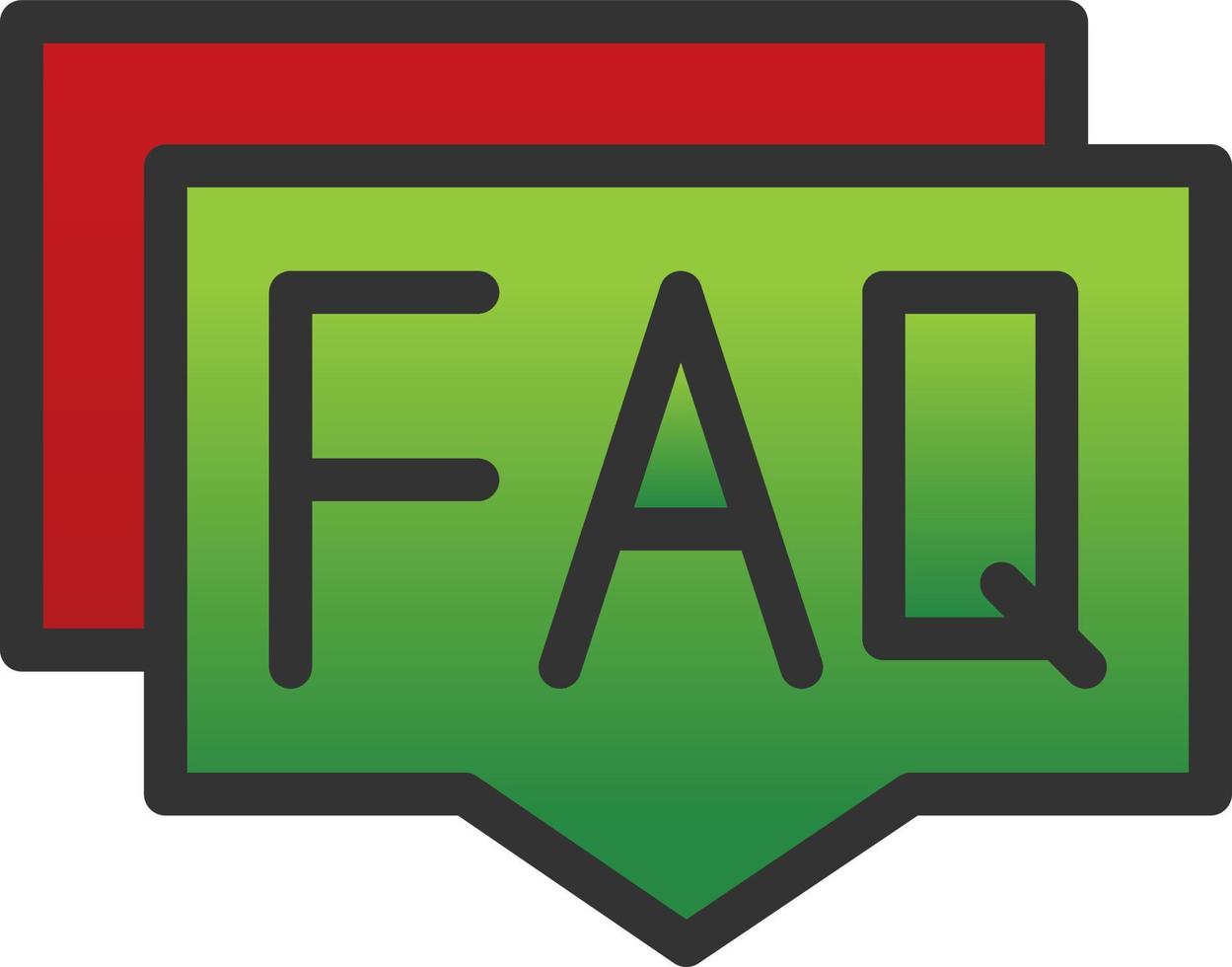 FAQ vector icoon ontwerp