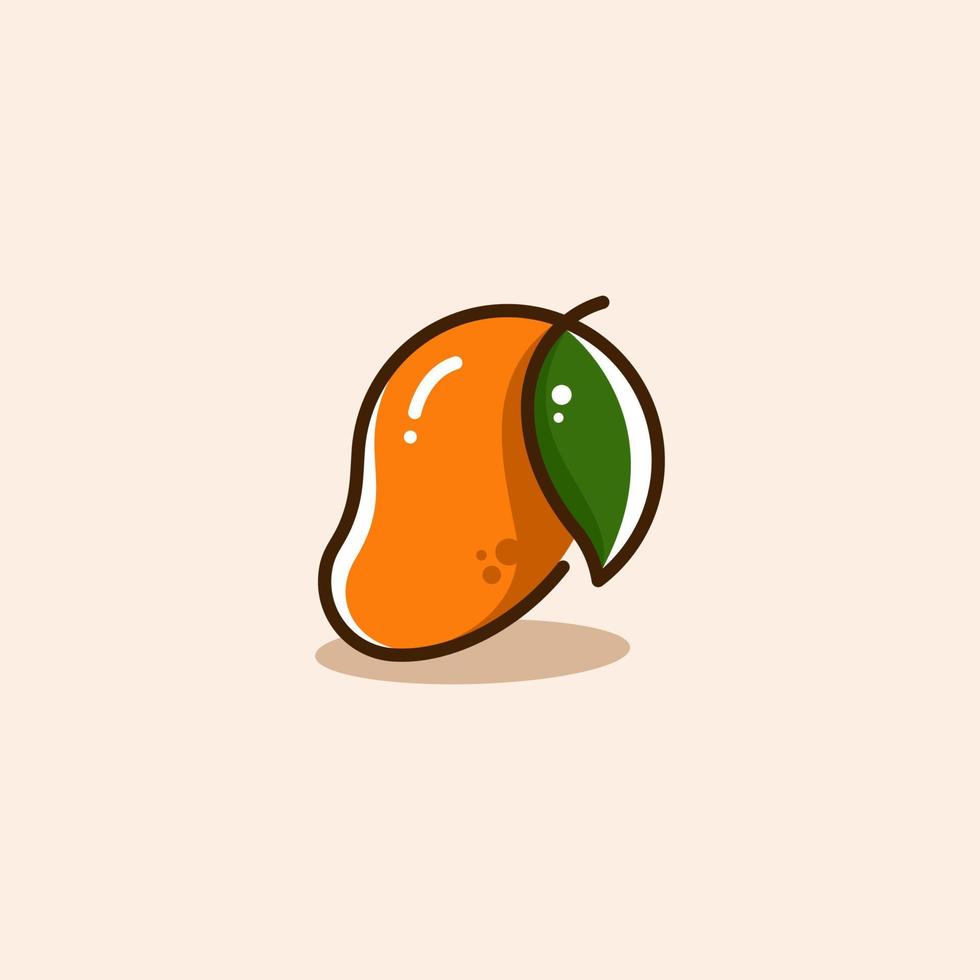 mango logo ontwerp concept vector